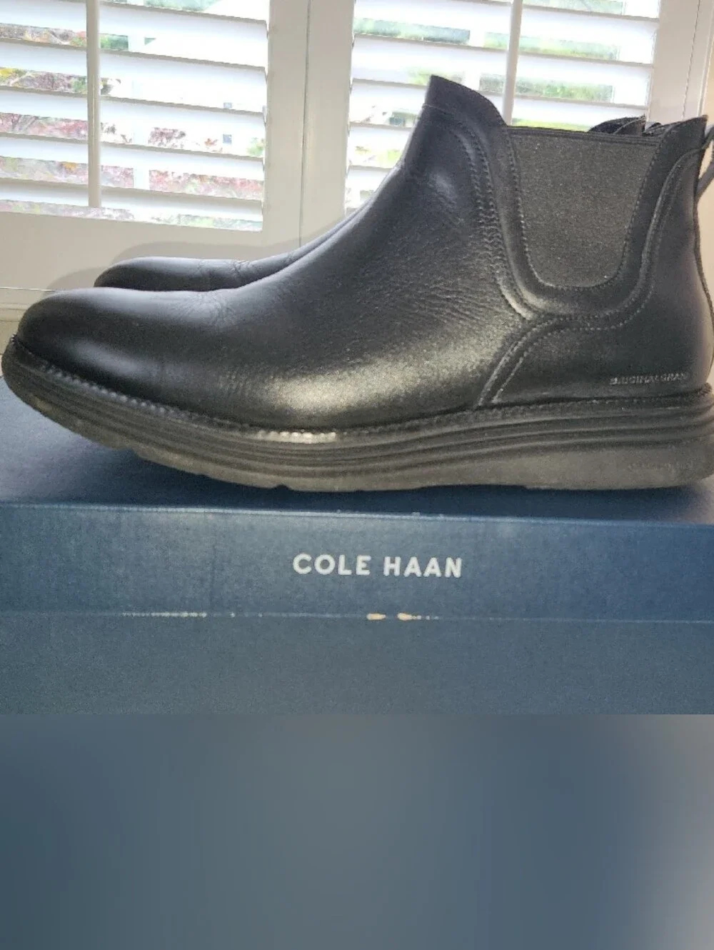 Cole Haan Black Leather Slip-On Loafers — Smooth Dress Loafers